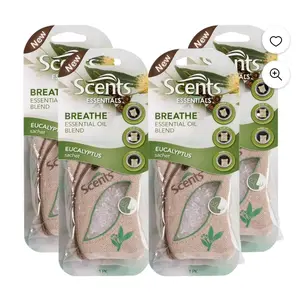 Scents Essentials Sachets - Eucalyptus Oil Blend for Car Air Freshen - Healthcare, Fitness Fragrance Freshener Scented Aroma
