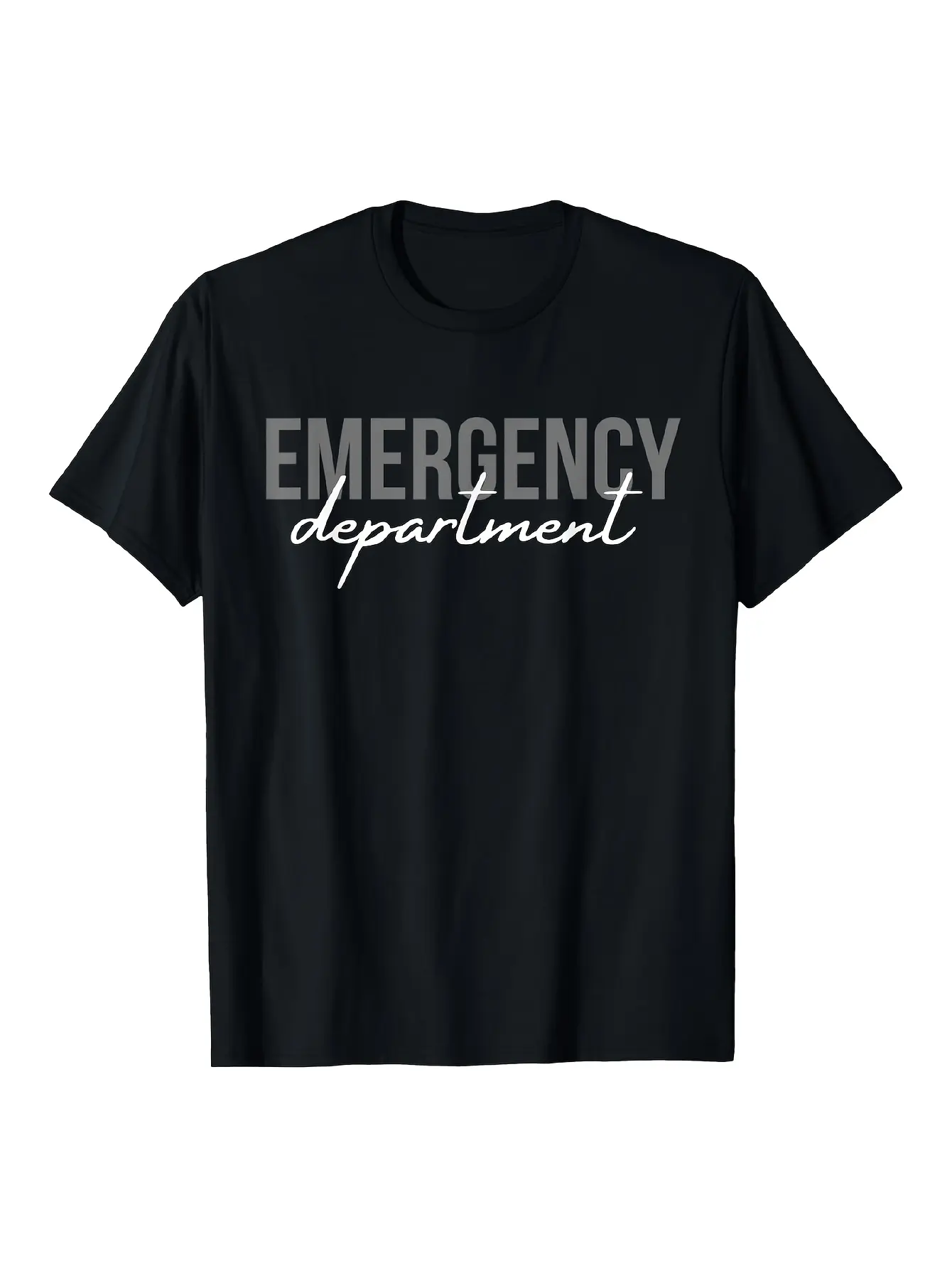 Emergency Department ER Healthcare Worker Gift - S unisex soft cotton short sleeve t shirt, vintage graphic casual tee for men women teens, perfect birthday holiday gift for camping travel gym daily street  wear