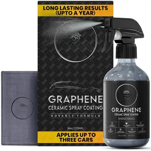 Graphene Ceramic Spray Coating - LAST SO LONG! Quick & Easy for , ,  & More - Professional-Grade Sealant for Maximum Gloss & Shine - Waterless Wash & Wax - 9oz Bottle
