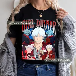(Sale Off Up To 50%) Dante - Girl Dinner Shirt, Devil May Cry shirt, Vergil, DMC shirt, Sweatshirt, Hoodie
