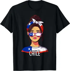 100%cotton Chile Gifts Chilean Girl Chile T-Shirt