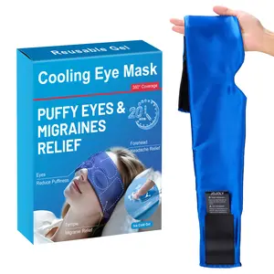 Cooling Eye Mask for Puffy Eyes, Reusable Weighted Cold Gel Pack for Dark Circles & Tired Eyes, Flexible 3D Contour Fit for Home Spa, Beauty Sleep Essentials, Relaxation Gift for Women Men