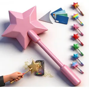 Magic Fairy Wand Credit Card Holder, 3D Printed Tap to Pay Wan, Credit Card Magic Wand, NFC Card Sleeve, Fun Novelty Gift, Fun Fantasy Gift for Magic Lovers (F)