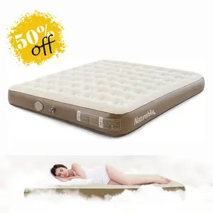 Naturehike Air Bed with Built-in Pump & Carry Bag – Inflatable Mattress For Home,Camping & Outdoor – Fast Inflation, Honeycomb Support, Lightweight portable FathersDayGift