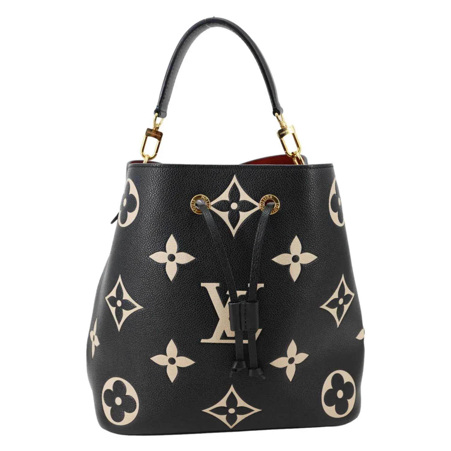 Pre-owned Louis Vuitton Leather tote bags NeoNoe MM Monogram Empreinte Tote Bag Black Bicolor