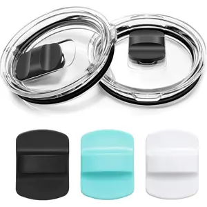 20 oz Tumbler  2 Pack with 3 Pack  Slider -  Lid Replacement for  -  Replacement Cup  Covers Compatible for  20 oz Tumbler