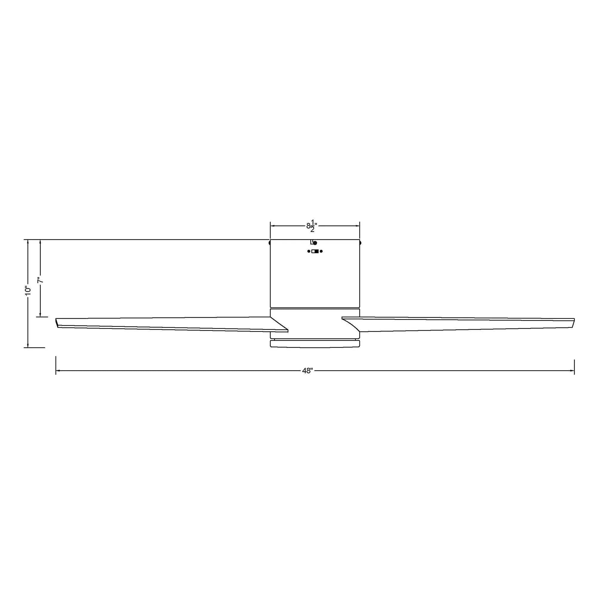 48" Kielah Farmhouse Flush Mount Ceiling Fan, Reversible Blades with LED Light & Remote Control