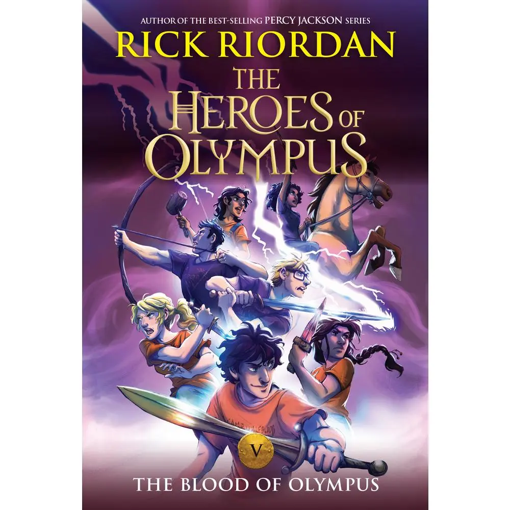 USED Book - Heroes of Olympus, The, Book Five: Blood of Olympus, The-(New Cover) by Riordan, Rick (Paperback) - english