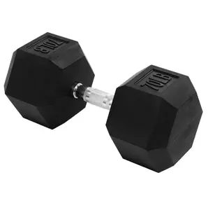 Non-Slip Grip Hex Dumbbell, 70 lbs - Single
