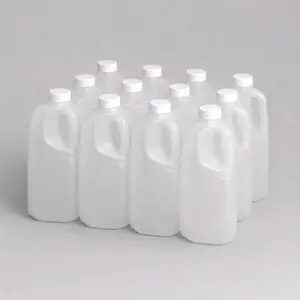 12-Pack Reusable 64 oz Half-Gal with caps Beverage Containers for Juice, Tea, Water. 12 demi gallon