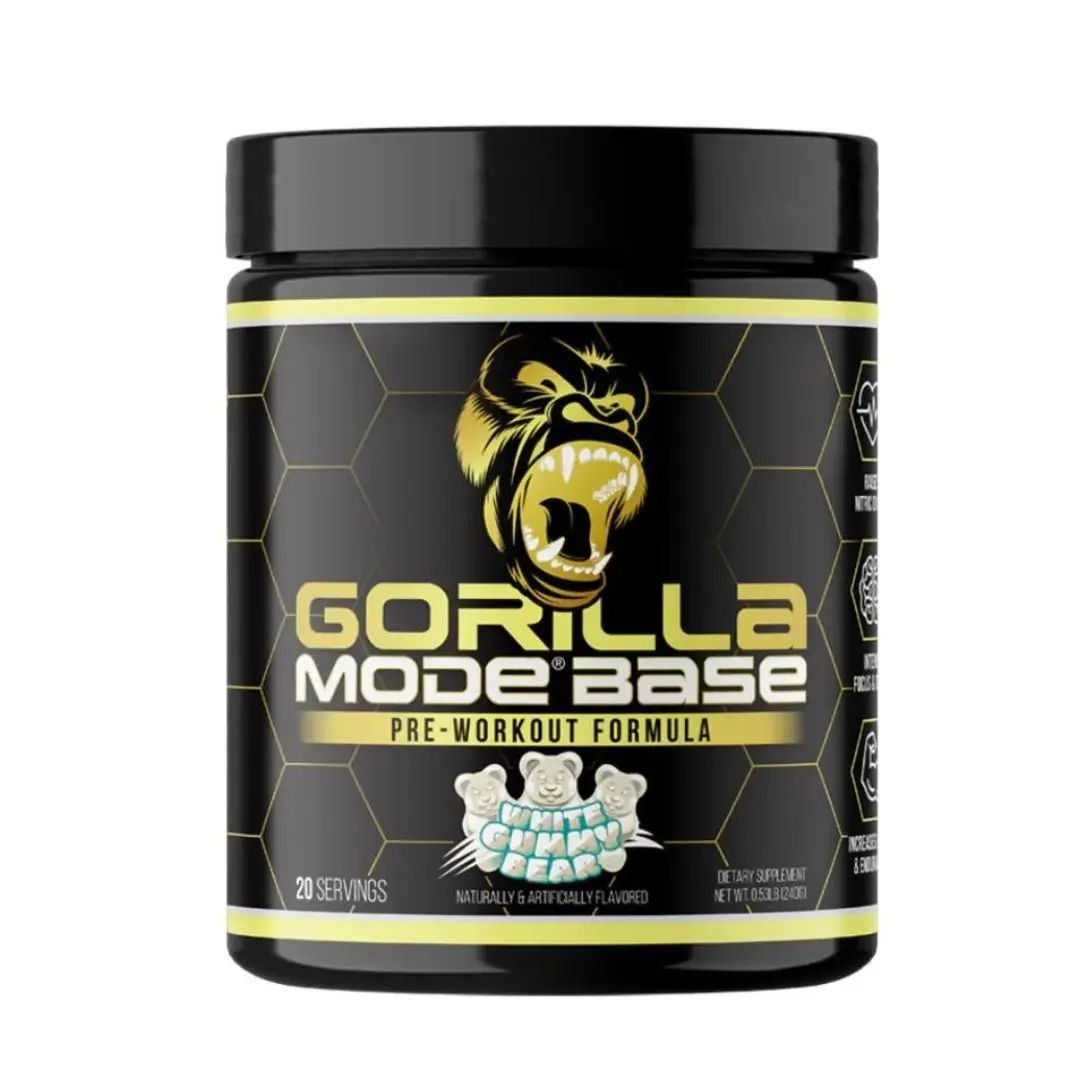 Gorilla Mode Base Pre-Workout - Intense Focus & Energy, Boost Nitric Oxide & Endurance (20 Servings) Gorilla Mode Base Pre-Workout - Intense Focus & Energy, Boost Nitric Oxide & Endurance (20 Servings)