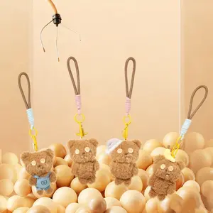 Miniso Minions Bob & Tim Bear Plush Keychain Backpack Strap Banana Style For Bag Decoration Key Accessory,Holiday & Holiday Haul