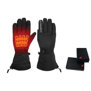 ActionHeat Men's Adjustable AA Battery Heated Snow Gloves