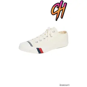 Pro-Keds Royal Lo Lace Up White Canvas Shoes Sneaker