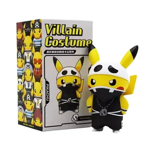 Langbowang Pokemon Villain Costume Pikachu Series Figure Keychain - Team Skull