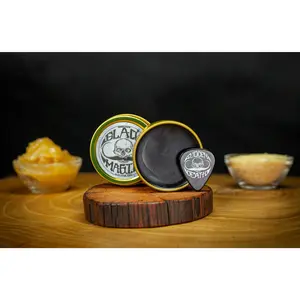 Black Mustache Wax for Men – Strong Hold, Matte Finish, 1oz Tin