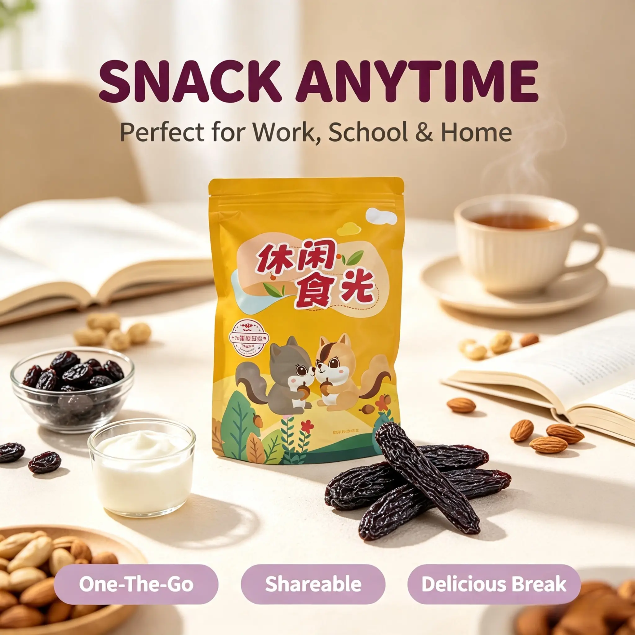 Seedless Sapphire Grape Raisins, Sun Dried Natural Fruit, Healthy On-The-Go Snack