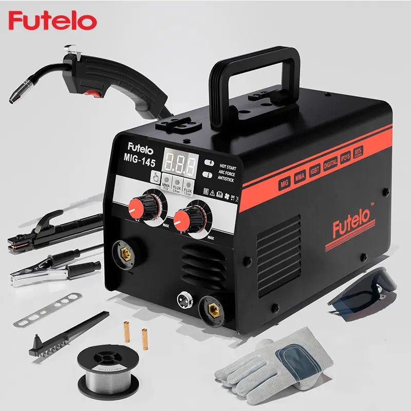 Futelo MIG-145 3-in-1 Welder | 110V Portable Flux Core/MMA/TIG Welding Machine