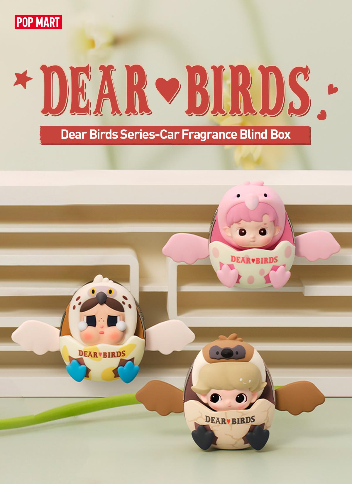 POP MART Dear Birds Series-Car Fragrance Blind Box, Fun Toy, Mystery Gift