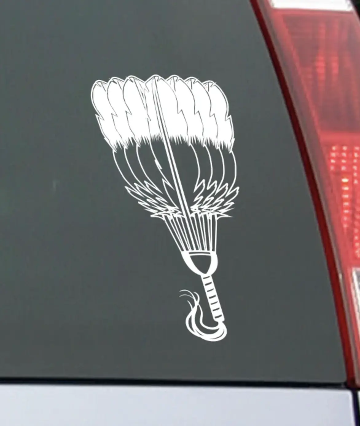 Pow Wow Fan Sticker