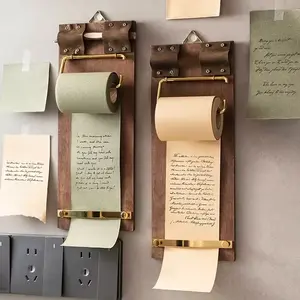 1 vintage roll-style note paper 11 meters of adhesive-free and tearable blank message paper in artistic wood pulp cotton memo drawing paper style Office Stationery Supplies