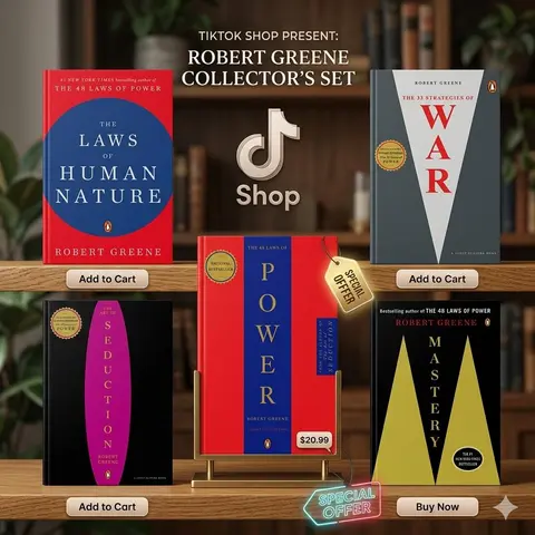 Robert Greene The Concise 5 Books Set (The Concise 48 Laws Of Power, The Concise Laws of Human Nature, The Concise Mastery, The Concise Art of Seduction & The Concise 33 Strategies Of War)