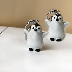 Charming Penguin Keychains, Keychain Kawaii, Cute Resin Animal Key Rings for Men and Women, Creative Car Keychain Gifts, 1-100pcs Available