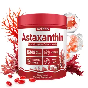 Astaxanthin 15mg Antioxidant Dietary Supplement | Supports Eye Health, Skin Health & Joint Wellness | Fresh Microalgae Source | Men & Women | DealsForYouDays