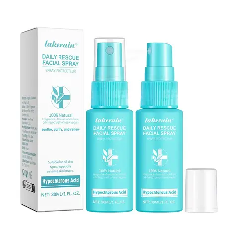 Hypochlorous Acid Facial Spray Non Aerosol Spray, 2 Counts/set Hydrating Facial Mist for Soothing Skin, Gentle Hydrating Sensitive, Moisturizing Toner for Face, Facial Care Product for Women, Gift