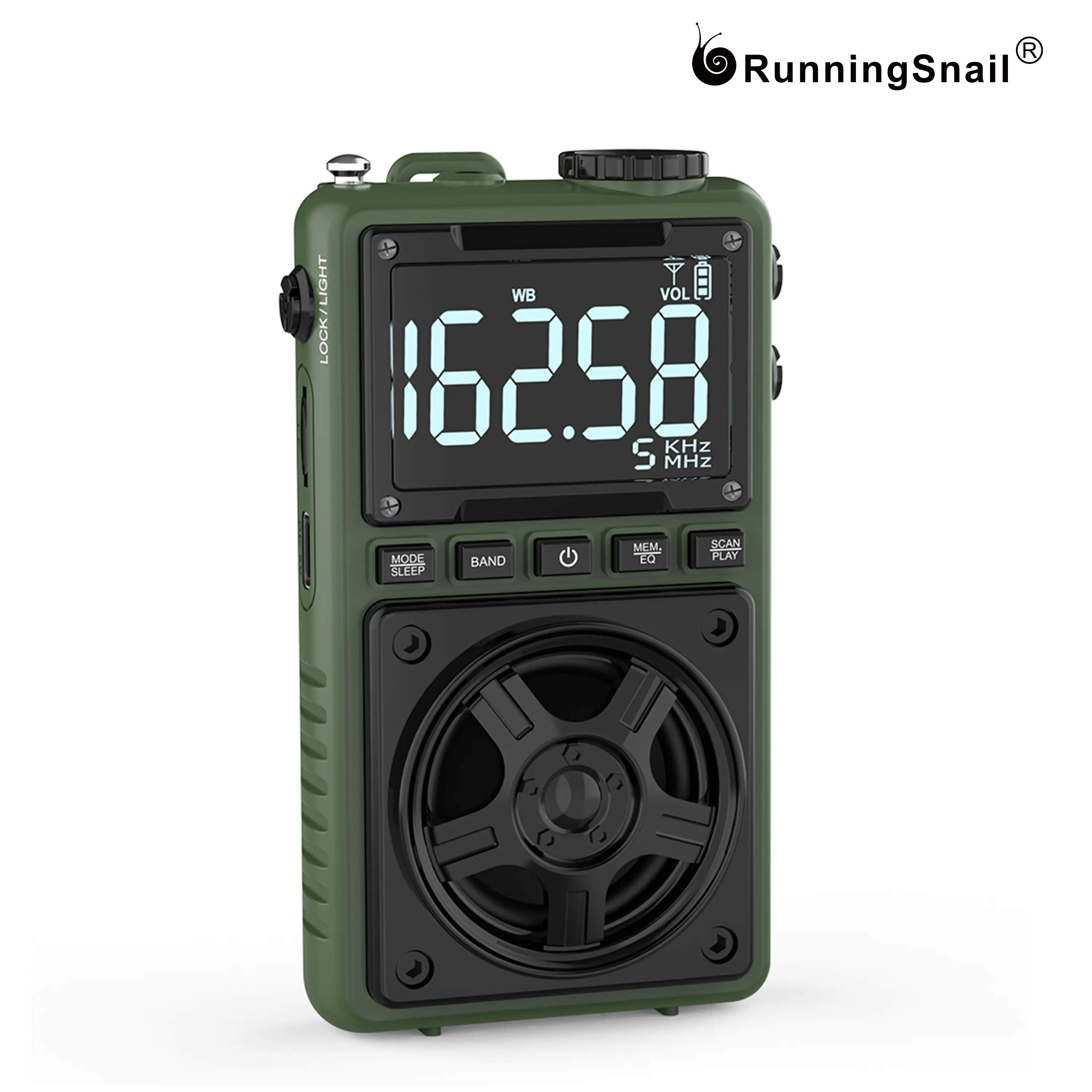 Bluetooth AM FM Shortwave Radio with NOAA Weather Alert,1250mAh Rechargeable Portable Pocket Radio with Best Reception,5W Big Speaker, Digital Tuner and Earphone,Support SD Card and USB MP3 Player