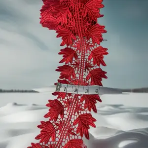 Embroidered Lace Ribbon Trims for African Fabric DIY Material