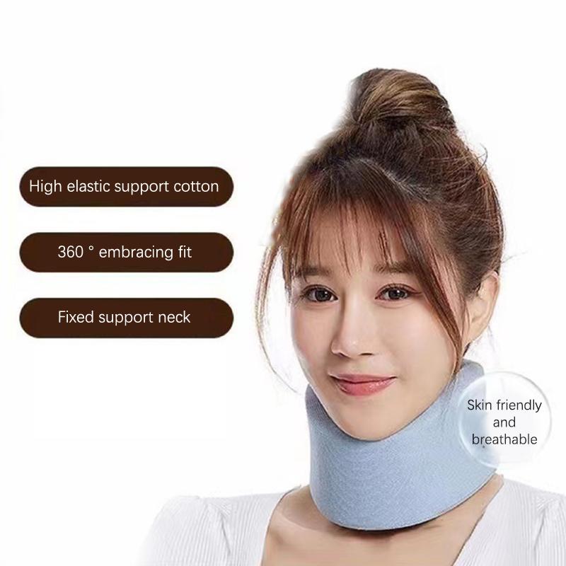 1 Pack Neck Support Adjustable Neck Support Cervical Sponge Neck Protector for Sleep Relief Neck Pain Breathable Neck Support