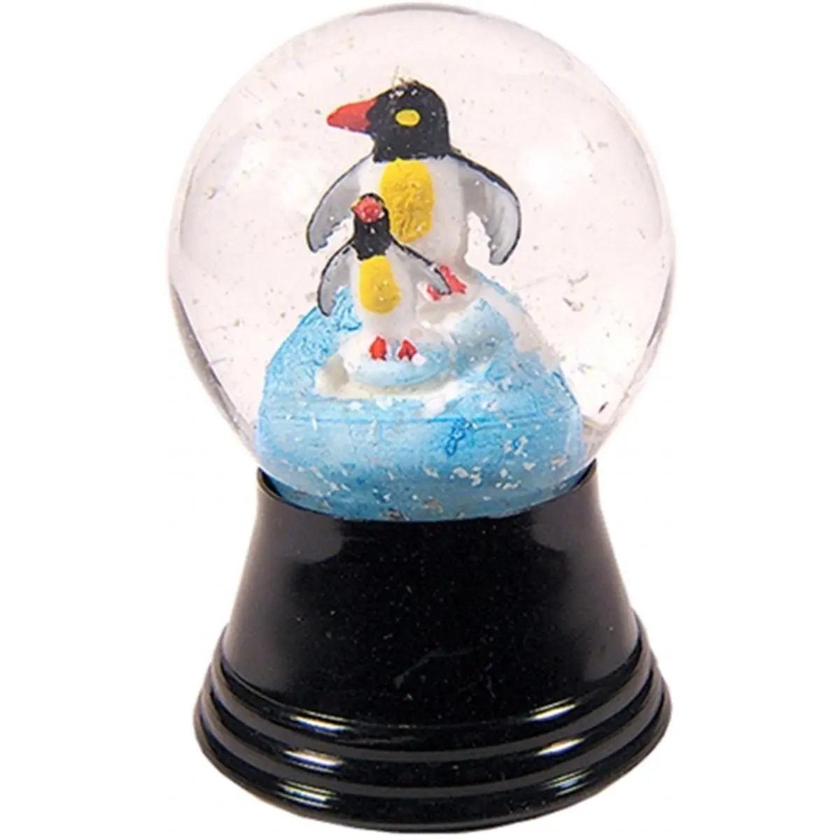 212 MAIN Real Blown Glass Perzy Christmas Snowglobe Figurine - 2.75h x 1.5w x 1.5d in. Miniature Festive Animal Ornament, Adult Collectible, Indoor Room Decor Home Accent