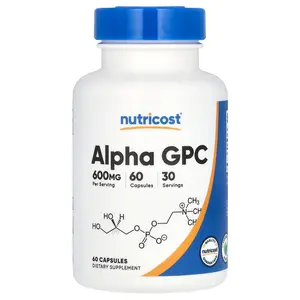 Nutricost Alpha GPC, 60 Capsules (300 mg per Capsule)