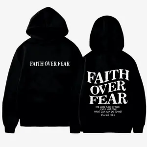 Belief Over Fear Unisex High-Quality Hoodie Positive Energy Motivation Casual Fashion Must-Have Comfortable Outfit For A Hoodied All Purpose Cotton Hoodie