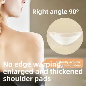 Silicone shoulder pads to prevent slipping, seamless narrow shoulder pads, right-angle shoulder pads, magic adhesive pads, enlarged and thickened silicone non-slip shoulder pads