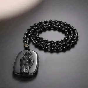 2pcs Rosario Collar Escapulario San Judas Tadeo Cristal Volcanico