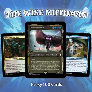 Proxy 100+ Card Commander Deck The Wise Mothman Sultai Mutate Radiation Insects Horror & Graveyard Synergy Strategy Theme Ready to Play Magic Style Deck Perfect Gift for Collectors and Card Players