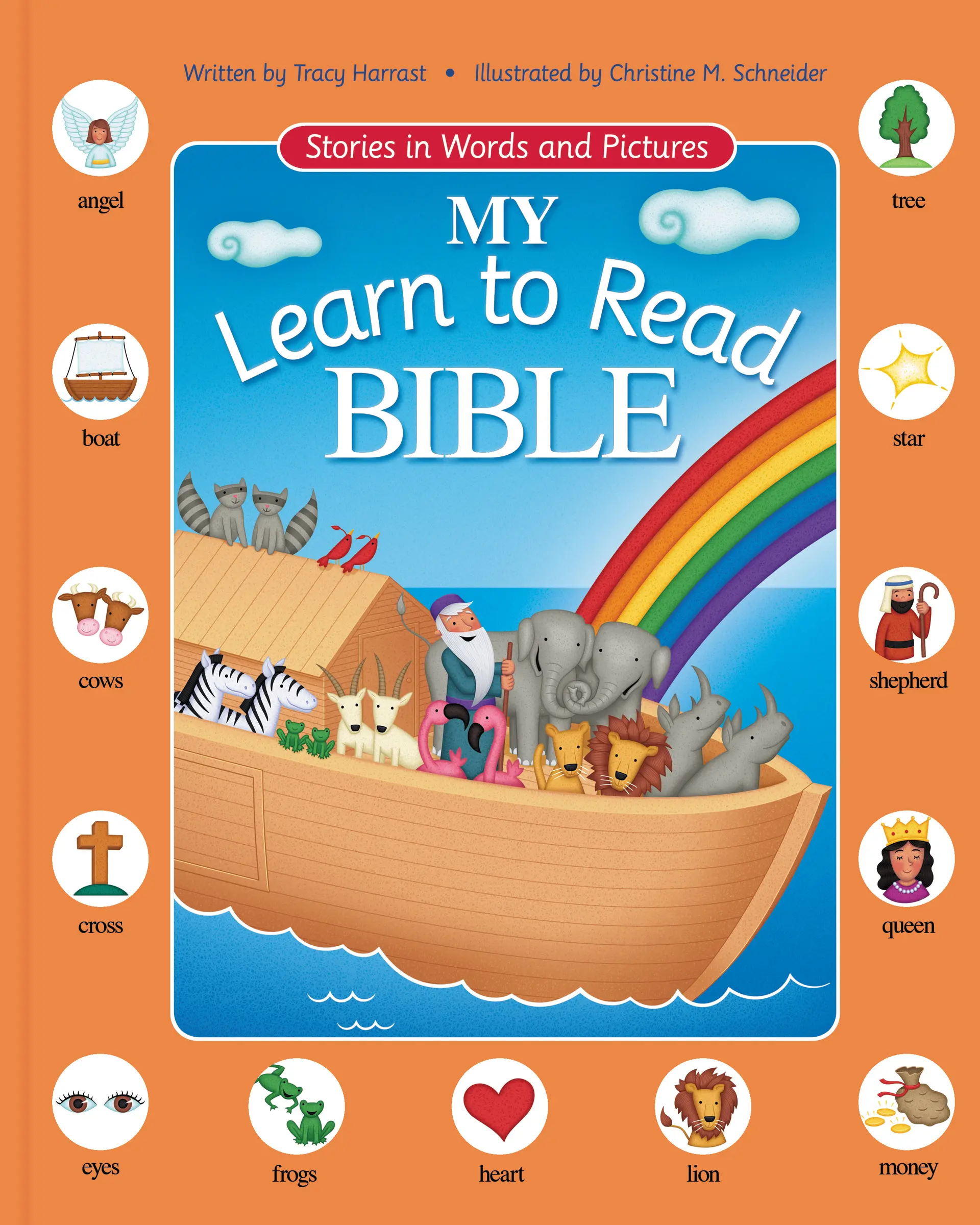 My Learn to Read Bible: Stories in Words and Pictures by Tracy Harrast||Christine M. Schneider [Hardback Book]