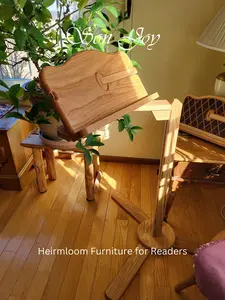 Floor Reading Stand, quick page turn, turn with one hand, Handcrafted