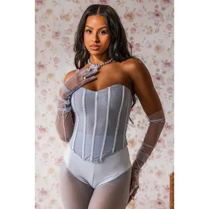 FEELING BLUE MESH CORSET
