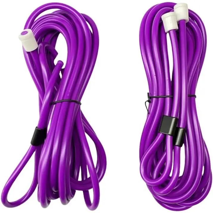Divine Grip Double Dutch Ropes 2-Pack.High performance, double dutch jump ropes (Gold)) 16 Feet, Tangle-Free, Heavy Weight No Need for Doubling, For Beginning and Advanced Jumpers.