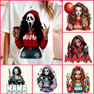Spooky Mama Halloween T-Shirt, Spooky Mama Halloween Graphic Tee, Funny Horror Movie Inspired Shirt, Trendy Scary Mom Streetwear Top, Gift for Spooky Season Mom