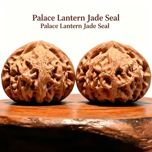Palace Lamp Imperial Seal Walnut Hand Massage Balls Unprocessed Raw High Oil Density Stress Relief Palm Plaything for Collectors 239239 Classic Premium Chinese Wenwan Collectible
