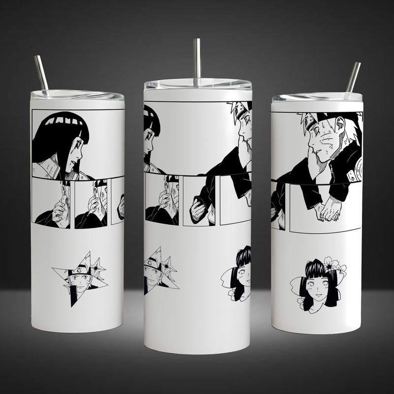 Hinata & Naruto Tumbler 40oz 20oz Gifts, Naruto Anime Manga Tumbler, Gift For Fan & Couple