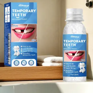 Solid Tooth Filling Material, Dental Repair Wax for Tooth Holes, Temporary Crown Cement and Denture Gap Filler, Oral Care Supplies for Temporary Fillings