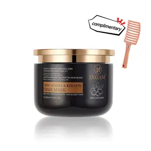 INGAM Keratin Hair Mask Contains Plant Keratin, Improves Chemically Damaged Hair (from Perming & Coloring), Prevents Hair Split Ends, Dryness & Frizz, Suitable for All Hair Types, Capacity: 16.9 fl oz