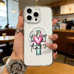 Cute Love Doodle Magnetic MagSafe Snap Case for iPhone 17/16 Pro Max 15 Pro 14 13 12 Mini 11 XR XS Plus SE Shockproof Slim Protective Cover