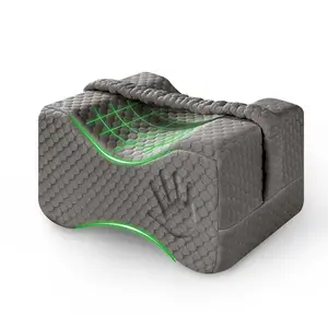 EGOHOME Memory Foam Seat & Back Cushion Set, Knee/Leg Pillow, Fully Adjustable Buckle Strap Ergonomic Office Chair Comfy Foot Rest Stool