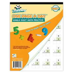 One Page A Day Single Digit Addition & Subtraction Workbook – Visual Math Practice for Early Learners